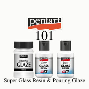 Super Glass Resin, Pouring Glaze - Pentart 101- Episode 33