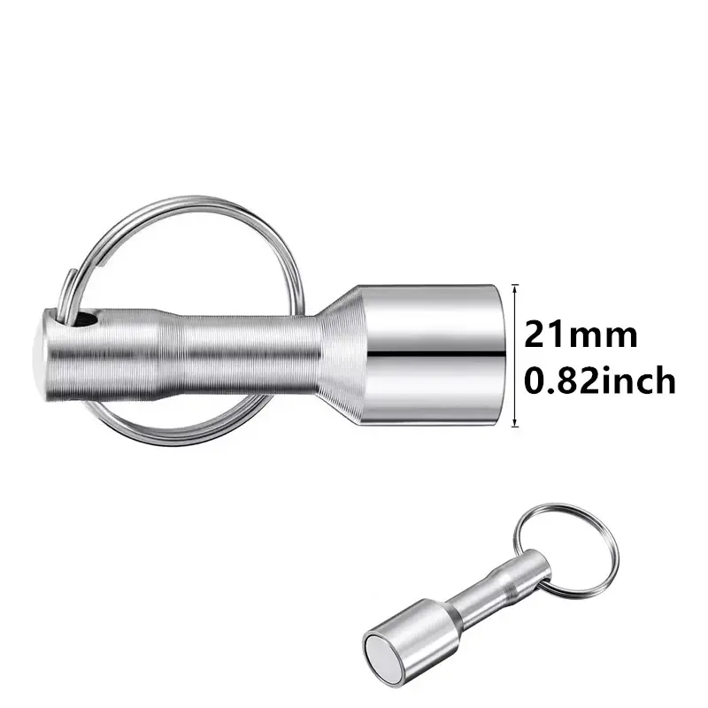 Miniatura: Super Strong Magnetic Pocket Metal Magnet Check Car Keys Keychain Split Ring