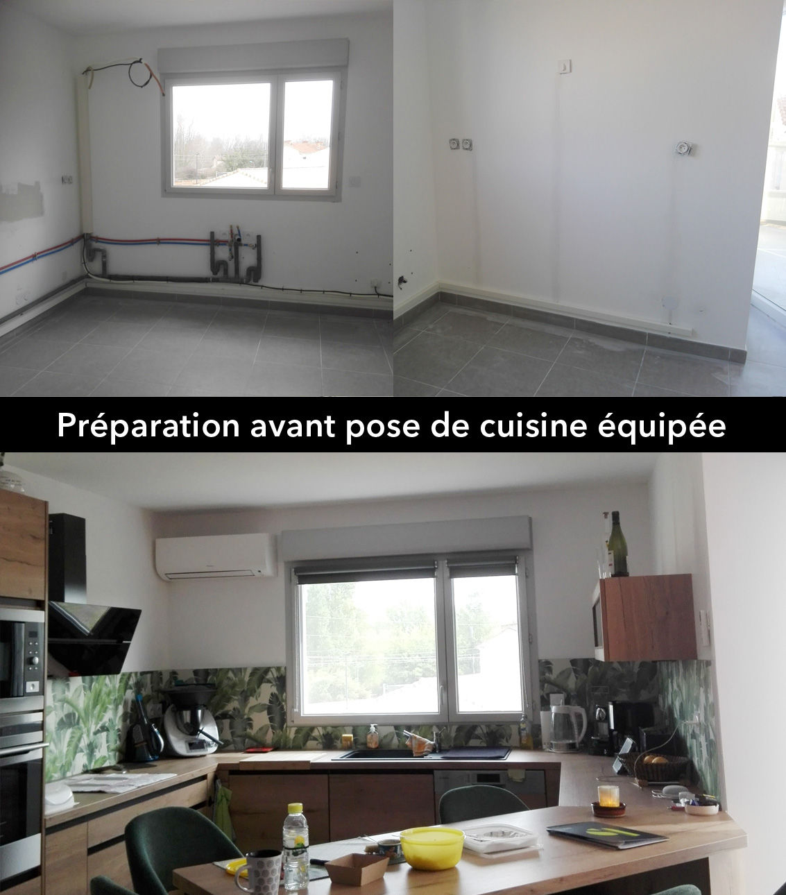 Travaux avant cuisine