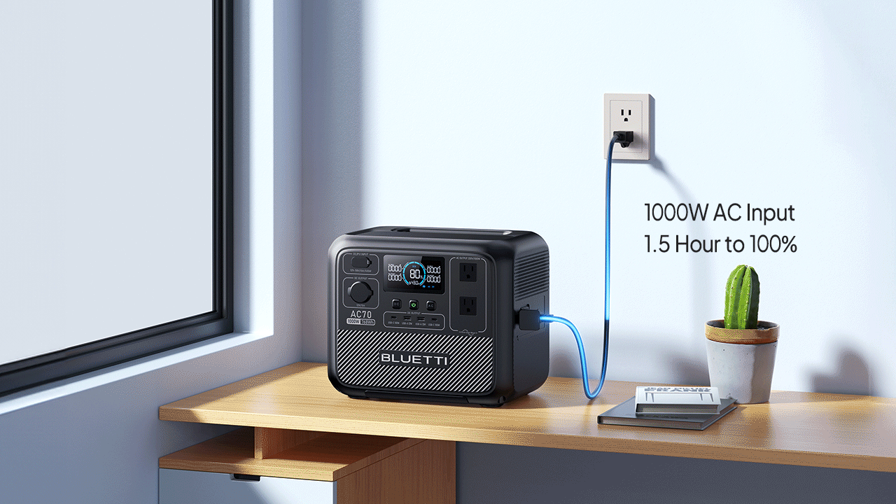 LiFePO4 Batteries can be charged faster than Lead Acid Batteries using stronger chargers from AC power.