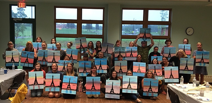 2018 painting party library Donna Fassle