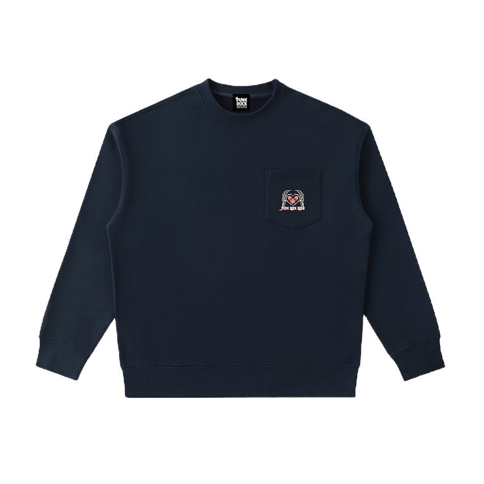 Thumbnail: Skull LoveHeavyweight Patch Pocket Crewneck Sweatshirt
