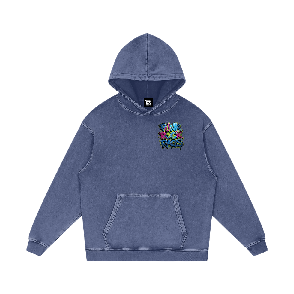Thumbnail: Graffiti Punk  Acid Wash Oversize Hoodie - 420 GSM