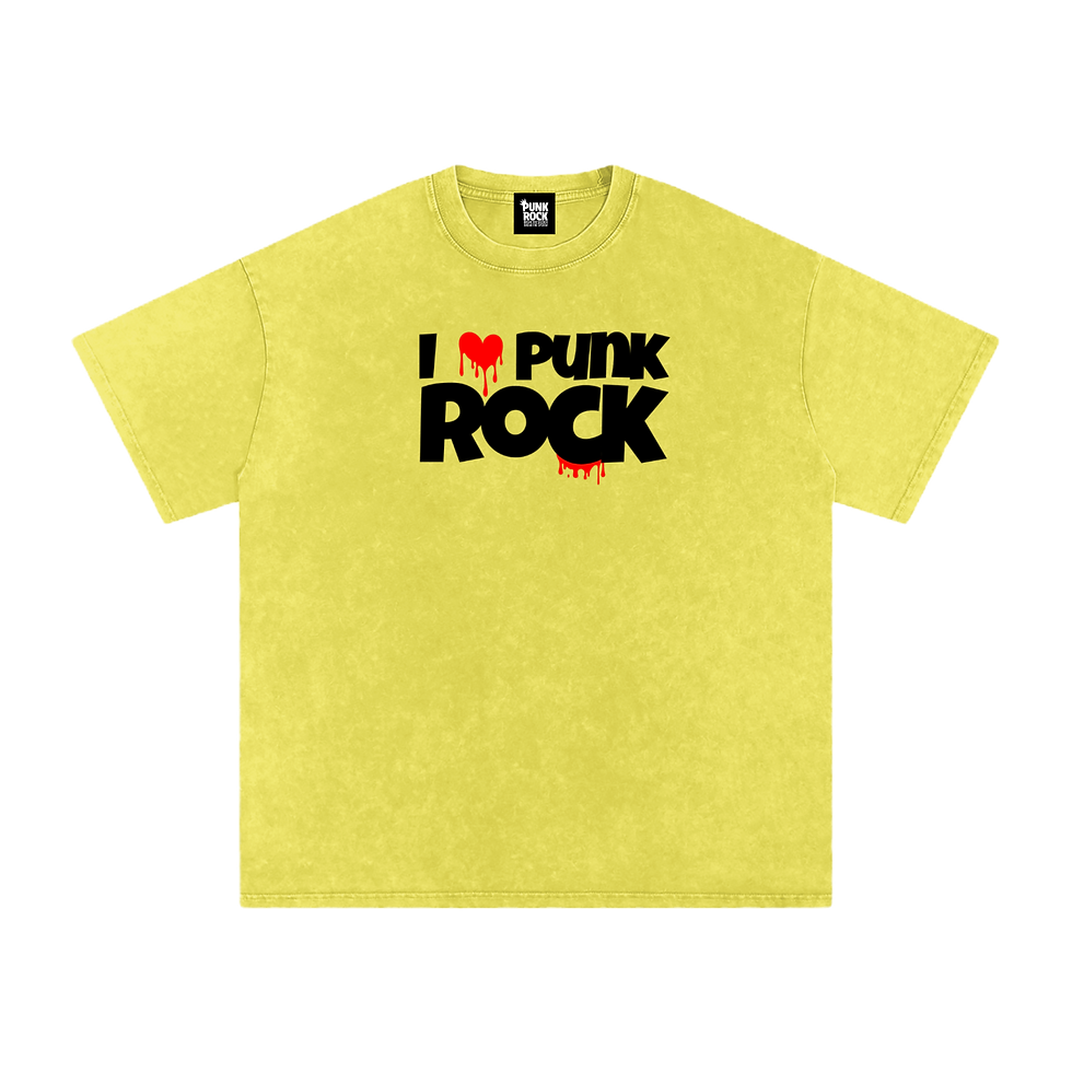 Thumbnail: Punk luv Snow Washed Oversized Cotton T-Shirt