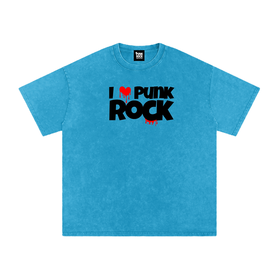 Thumbnail: Punk luv Snow Washed Oversized Cotton T-Shirt