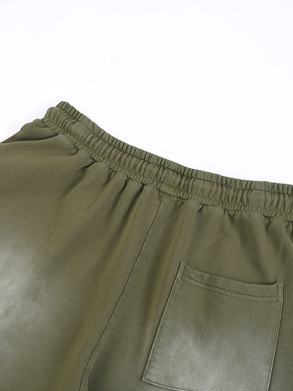 Thumbnail: ADG Rectangle Patch Monkey Washed Shorts