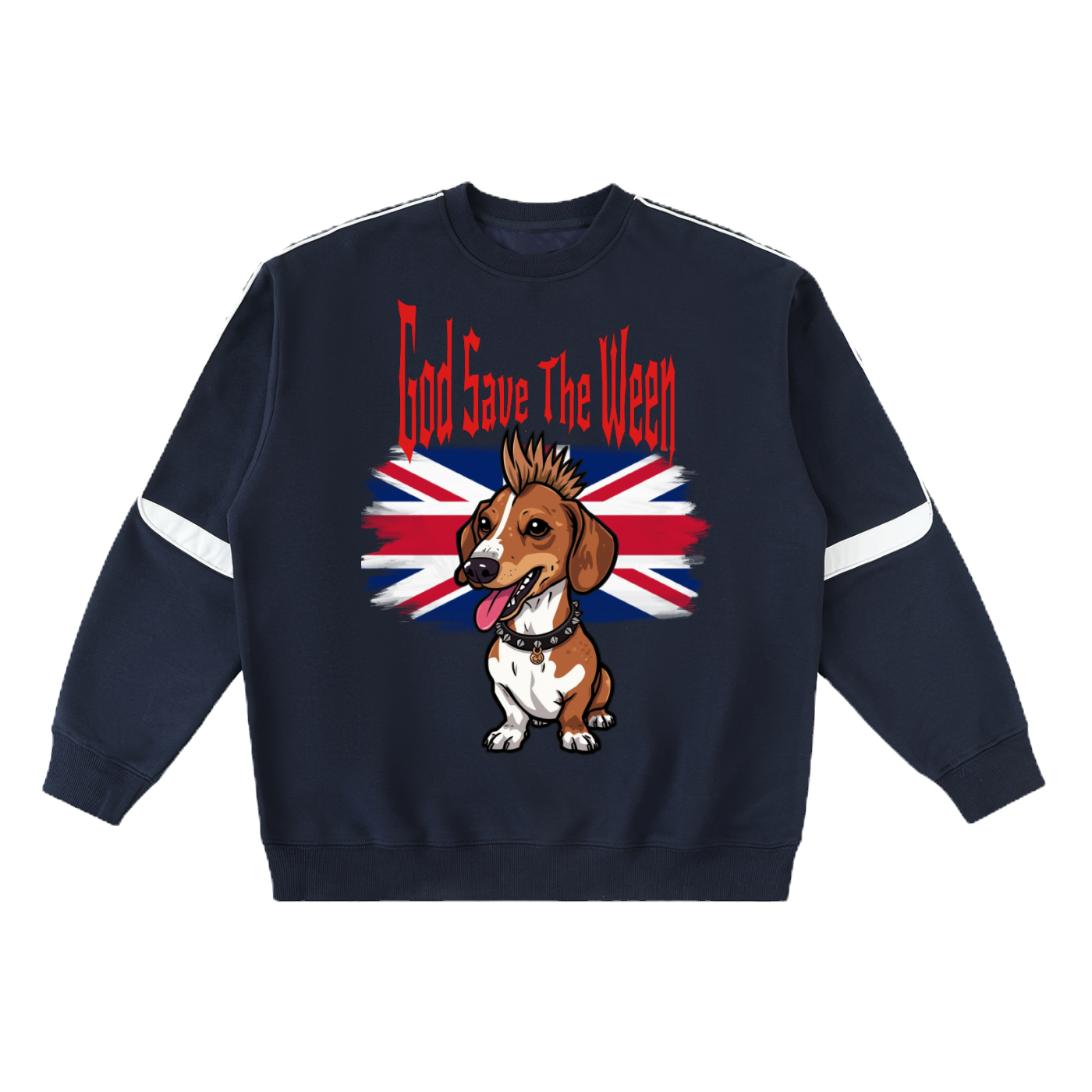 Ween Oversized Crewneck Taped Sweatshirt