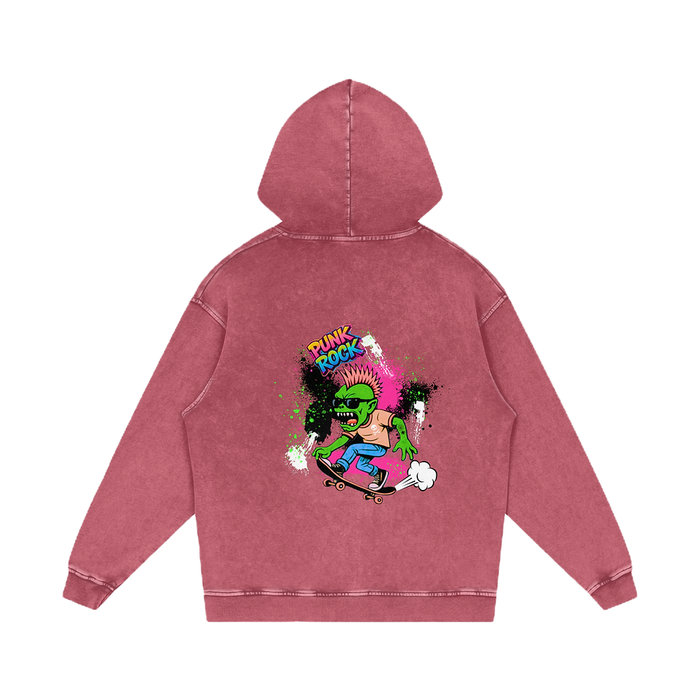 Thumbnail: Zombified Acid Wash Oversize Hoodie - 420 GSM