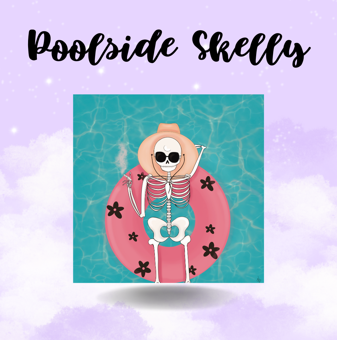 Poolside Skelly - Glossy