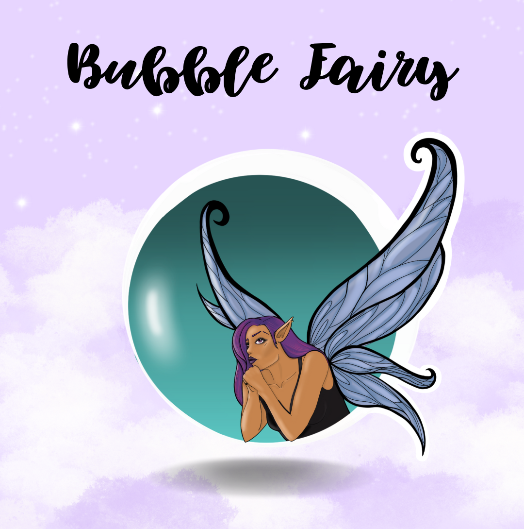 BUBBLE FAIRY Sticker - Glossy