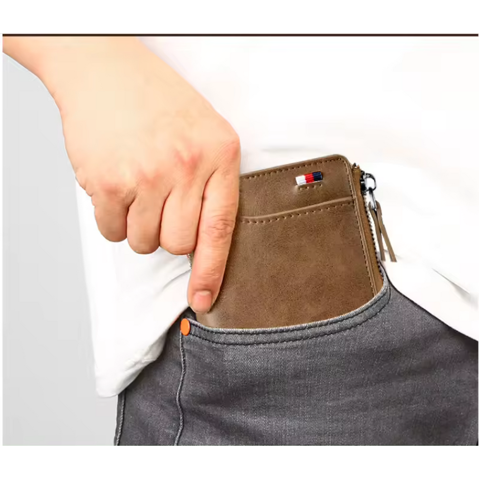 Miniatura: Billetera caballero en cuero ecologico PU y rfid  anticlonacion