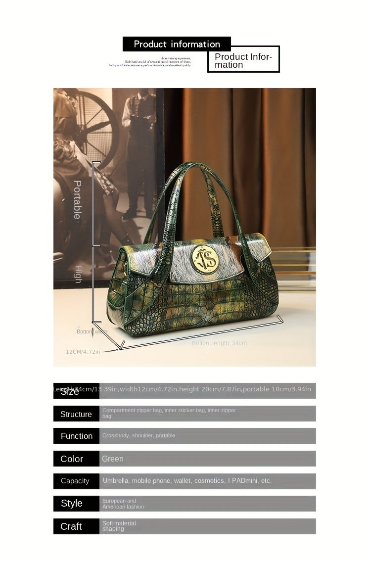 Miniatura: Cartera de Dama (Midnight green)