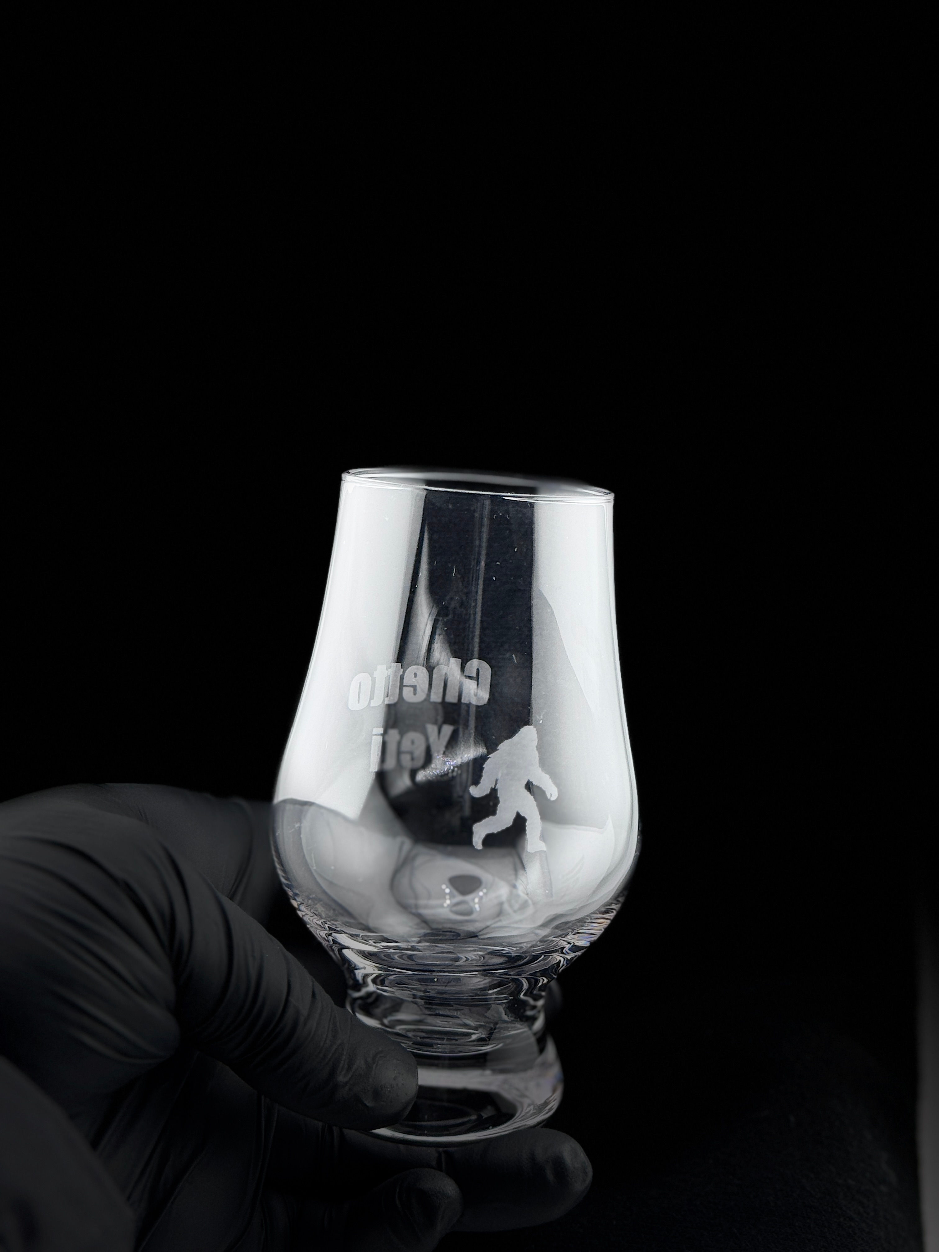Custom Glenn cairn whisky tasting glass 