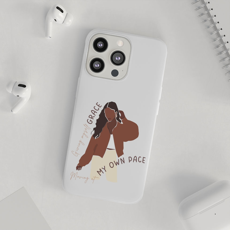 Thumbnail: Giving myself Grace/ Moving at my Own Pace Flexi Phone Cases
