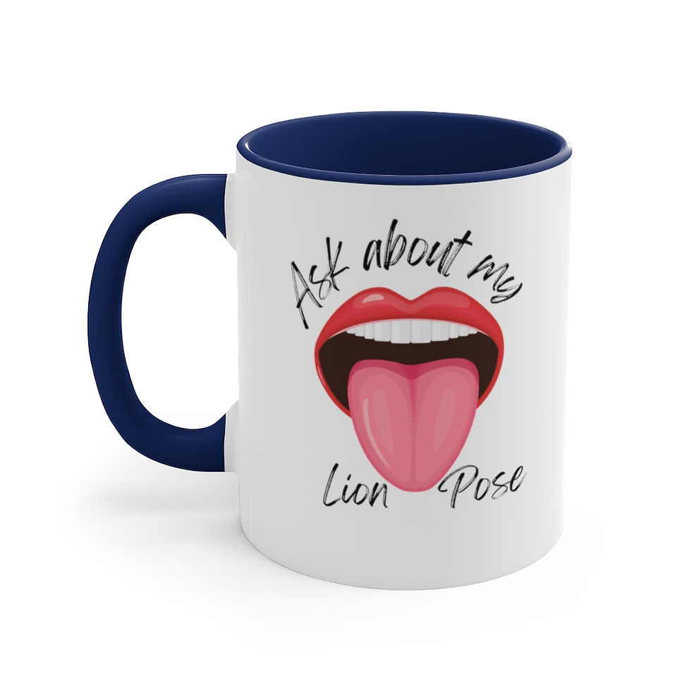 Thumbnail: Ask About my Lion Pose Accent Mug, 11oz
