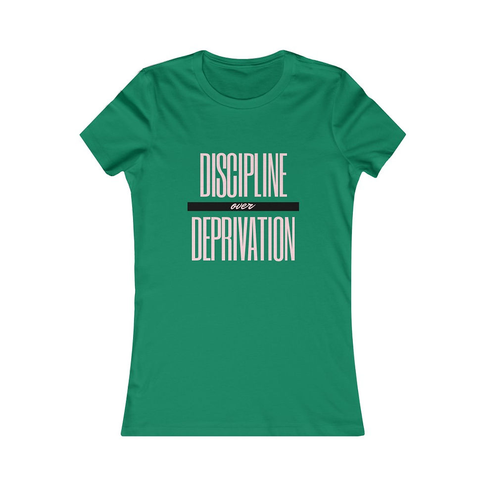 Thumbnail: Discipline over Deprivation Slim Fit Tee