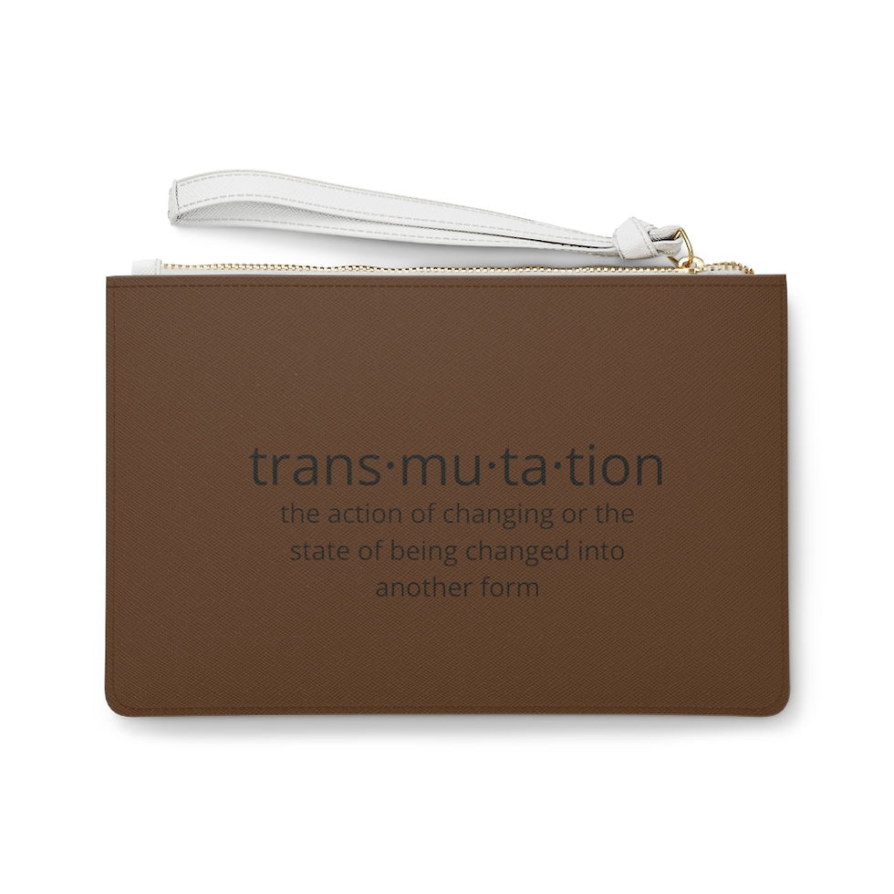 Thumbnail: Double Printed "Transmute That Sh*t Sis!" Clutch Bag