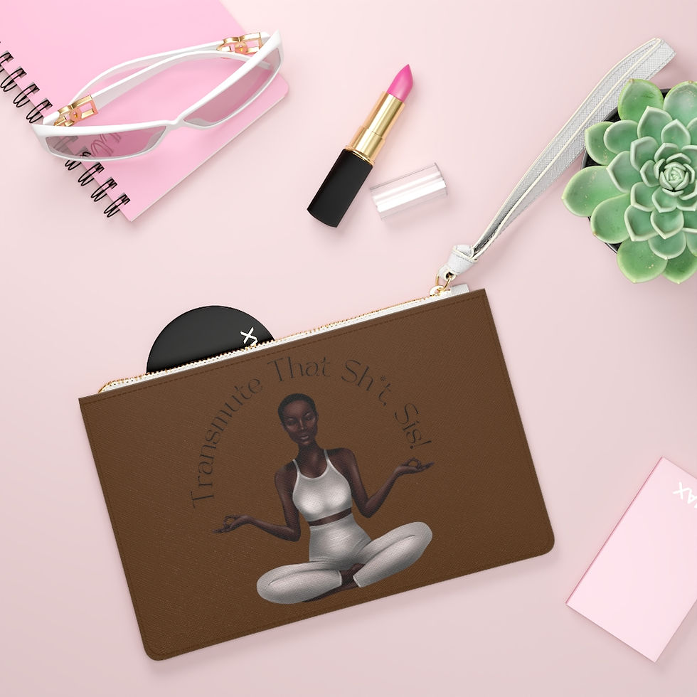 Thumbnail: Double Printed "Transmute That Sh*t Sis!" Clutch Bag