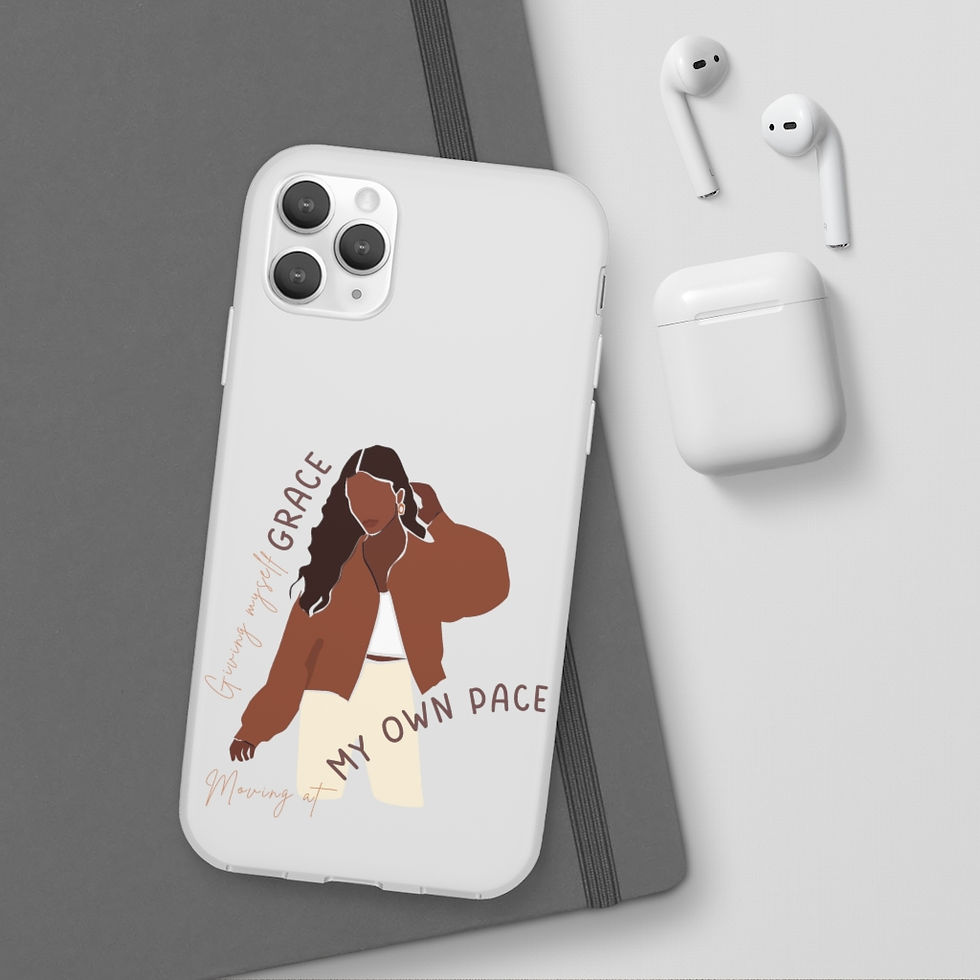 Thumbnail: Giving myself Grace/ Moving at my Own Pace Flexi Phone Cases