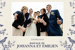 Cadre photo Johanna et Emilien