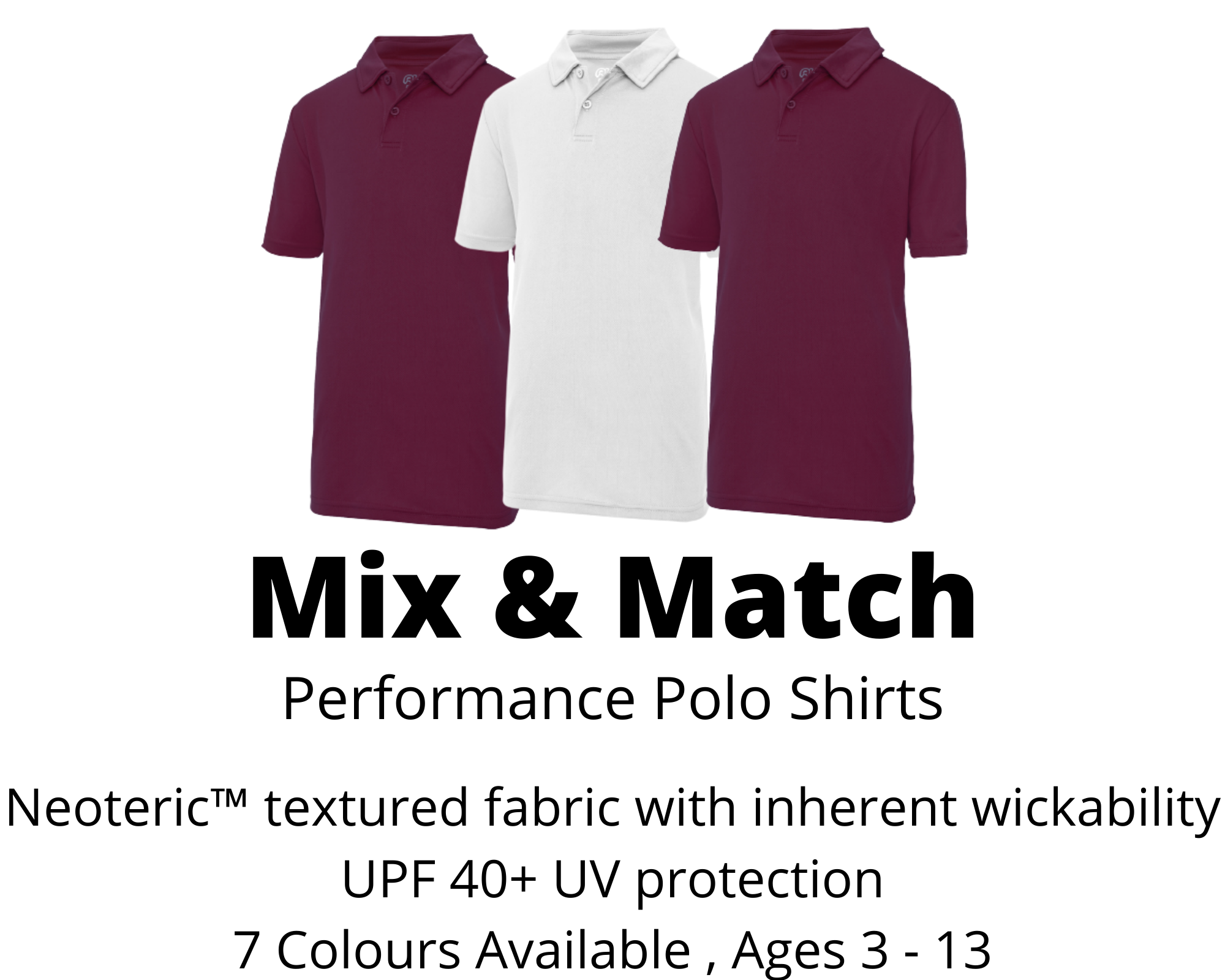 Kids Cool Performance Polo - Bundle