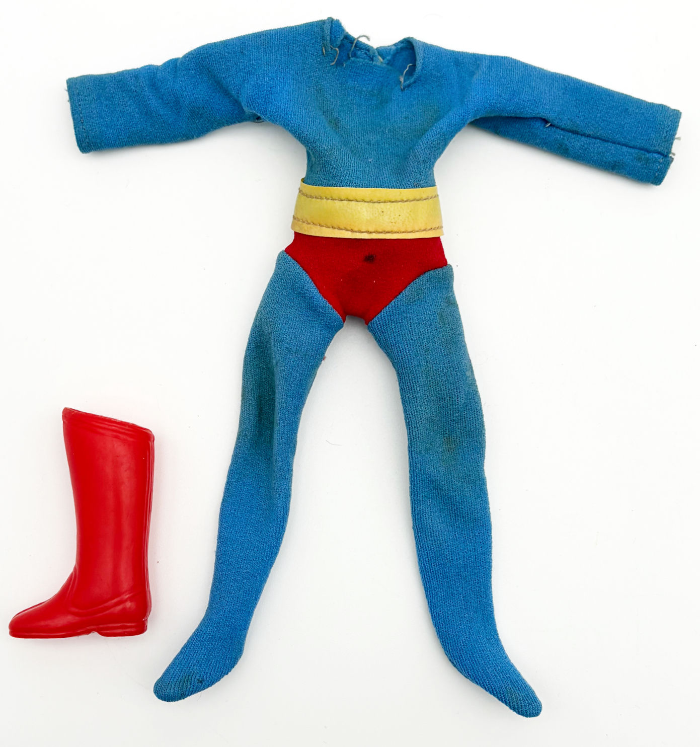 Superman 8'' Outfit and Boot Mego 1972 S