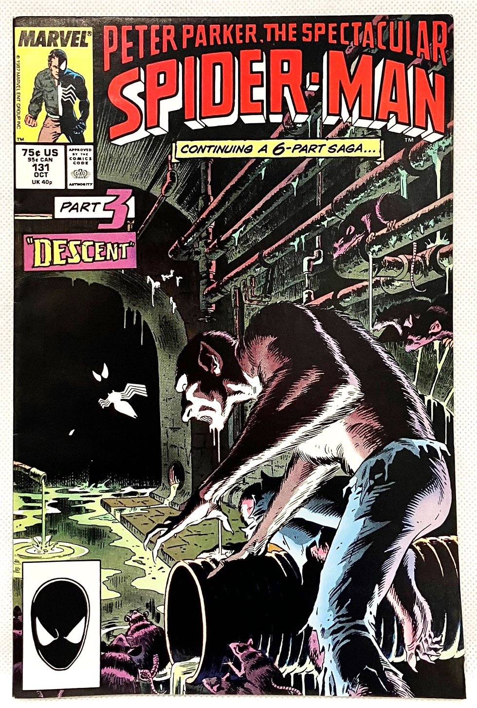 Peter Parker The Spectacular Spider-Man No 131 Marvel 1987