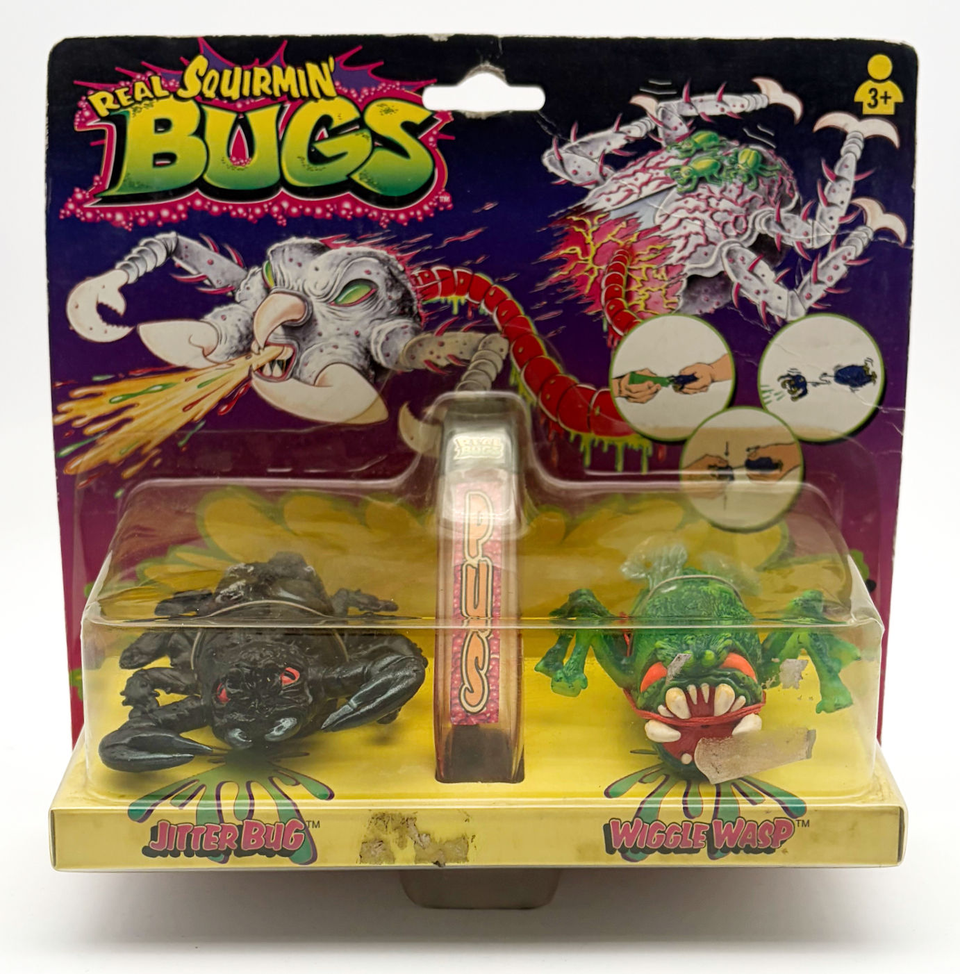 Real Squirmin' Bugs Jitter Bug & Wiggle Wasp Tyco 1996 S