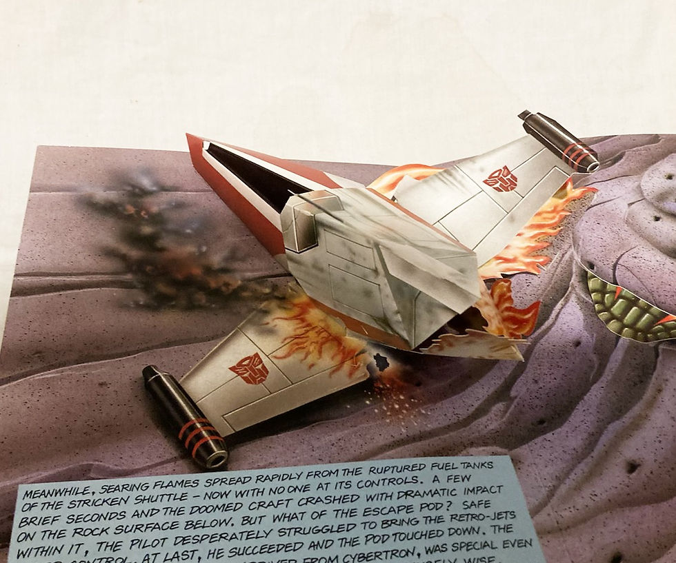 Thumbnail: Transformers Pop-Up Book With Two Card Transformer 1986