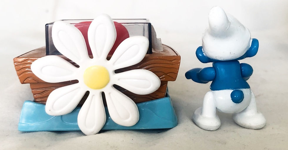 Thumbnail: The Smurfs Die-Cast Speed Boat Toy Island 1996