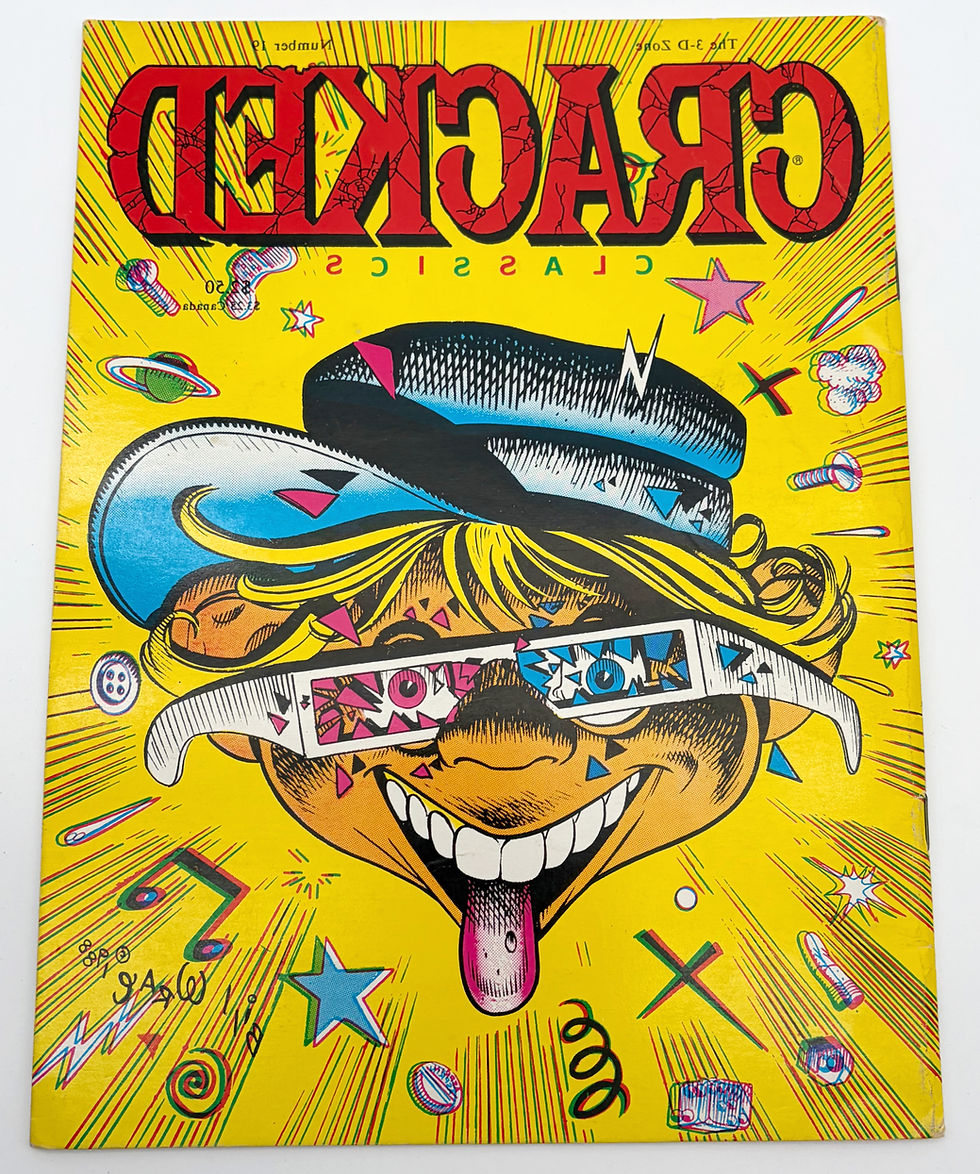 Thumbnail: Cracked Classics The 3-D Zone With Glasses No. 19 1989 S