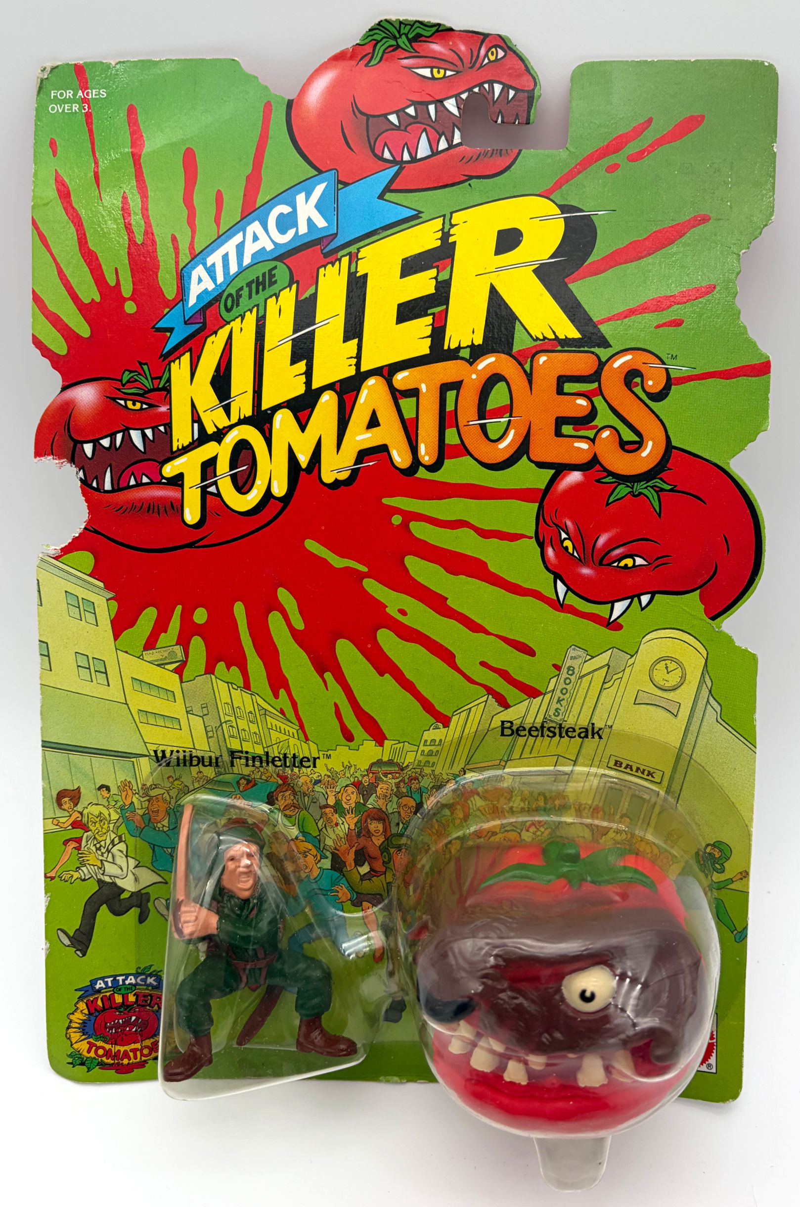 Attack Of The Killer Tomatoes Wilbur Finletter & Beefsteak Card Issue 1991 S