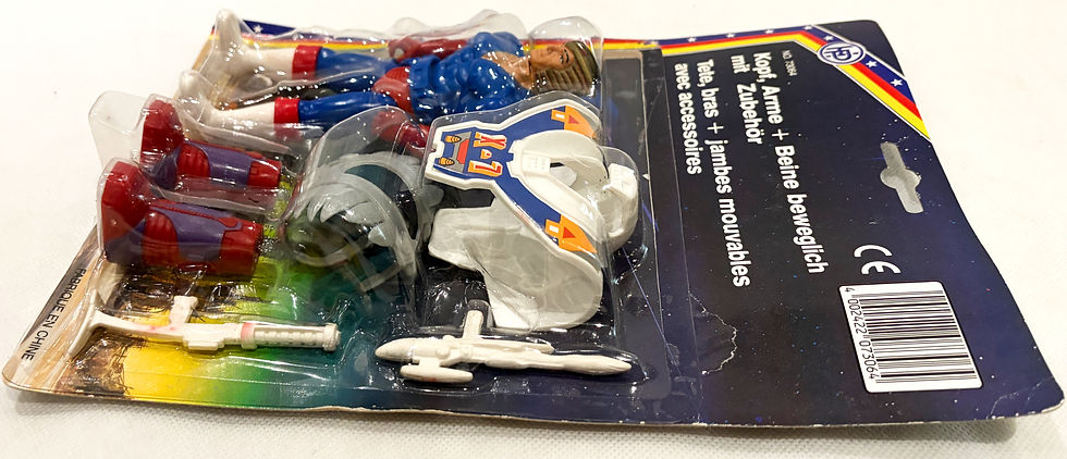 Thumbnail: Space Patrol lue Soldier #2 Toy Removed - Open Bubble Solidco Industrial 1986