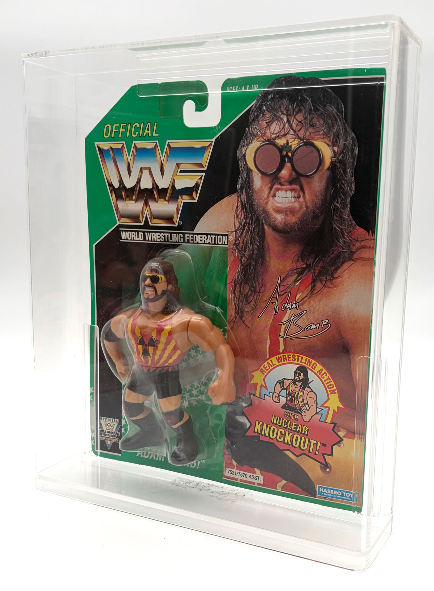 WWF Adam Bomb With Hard Case Hasbro 1994 S