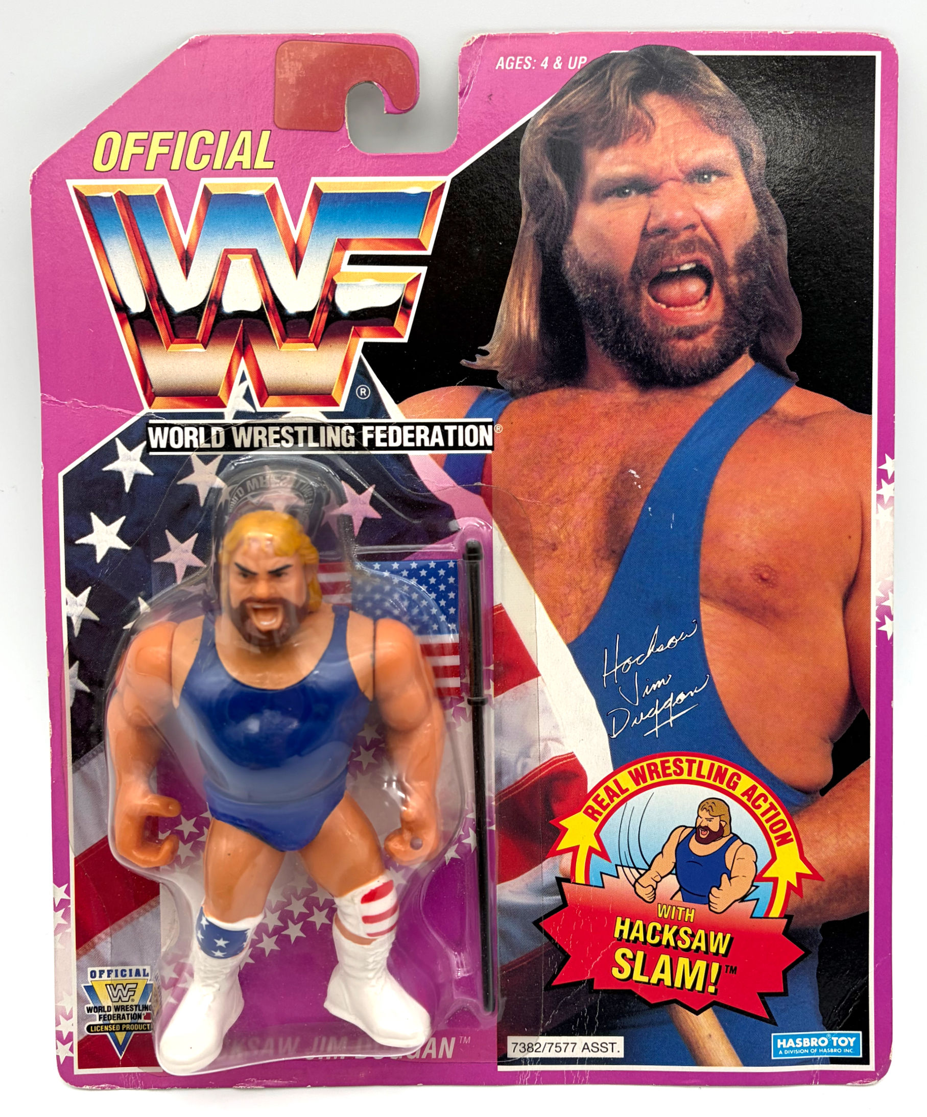 WWF Hacksaw Jim Duggan Hasbro 1994 S