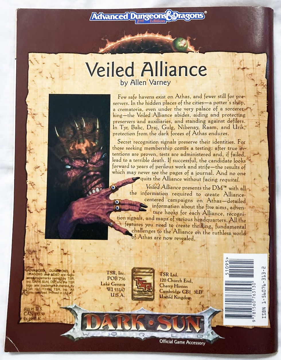 Thumbnail: Advanced Dungeon & Dragons Dark Sun Veiled Alliance TSR 1991