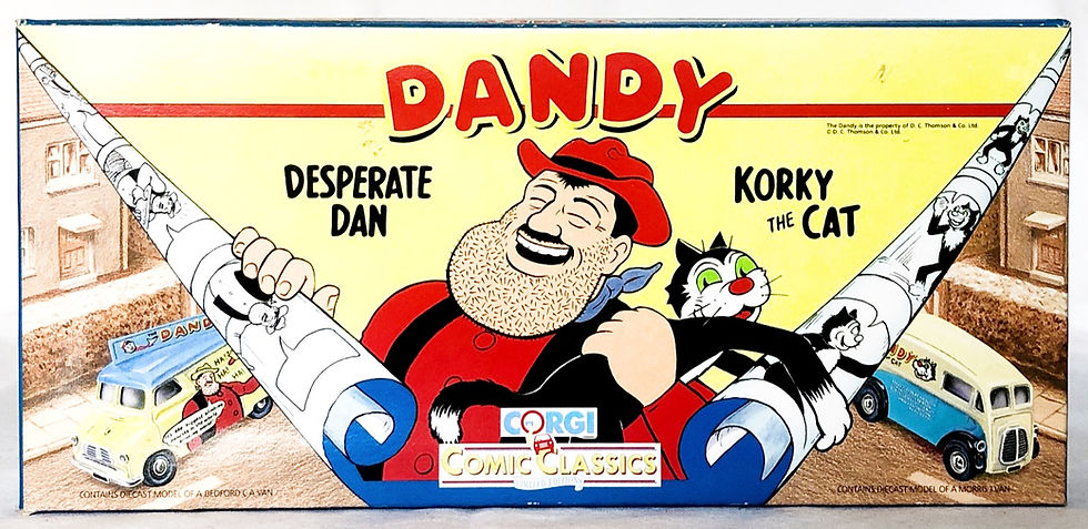 Thumbnail: Dandy Desperate Dan Korky The Cat Die-Cast Set Corgi 1991