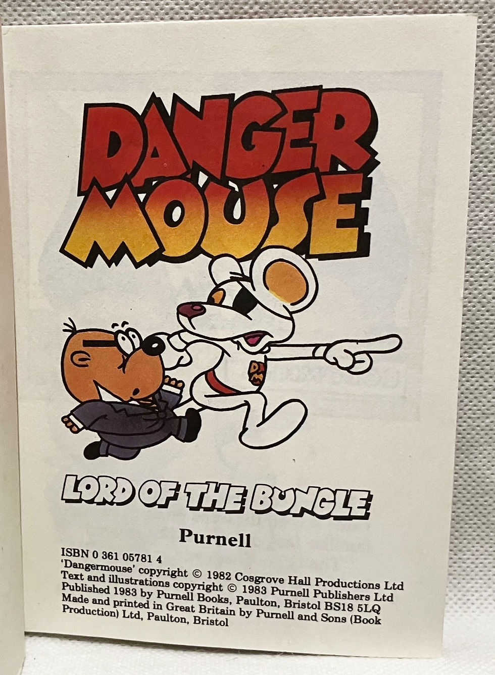 Thumbnail: Danger Mouse Mini Book Set Purnell 1983