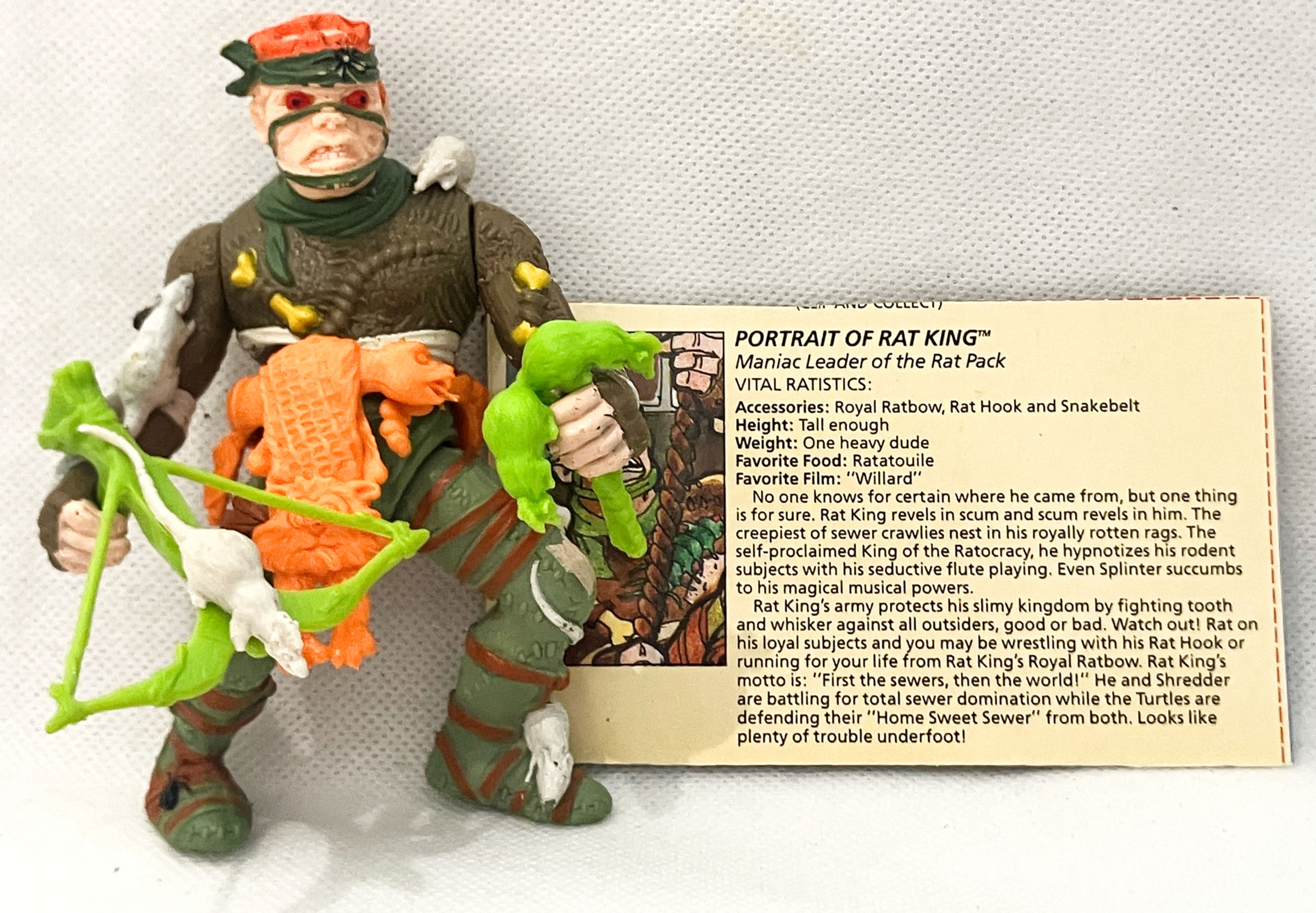 Teenage Mutant Ninja Turtles Rat King Playmates 1989 M