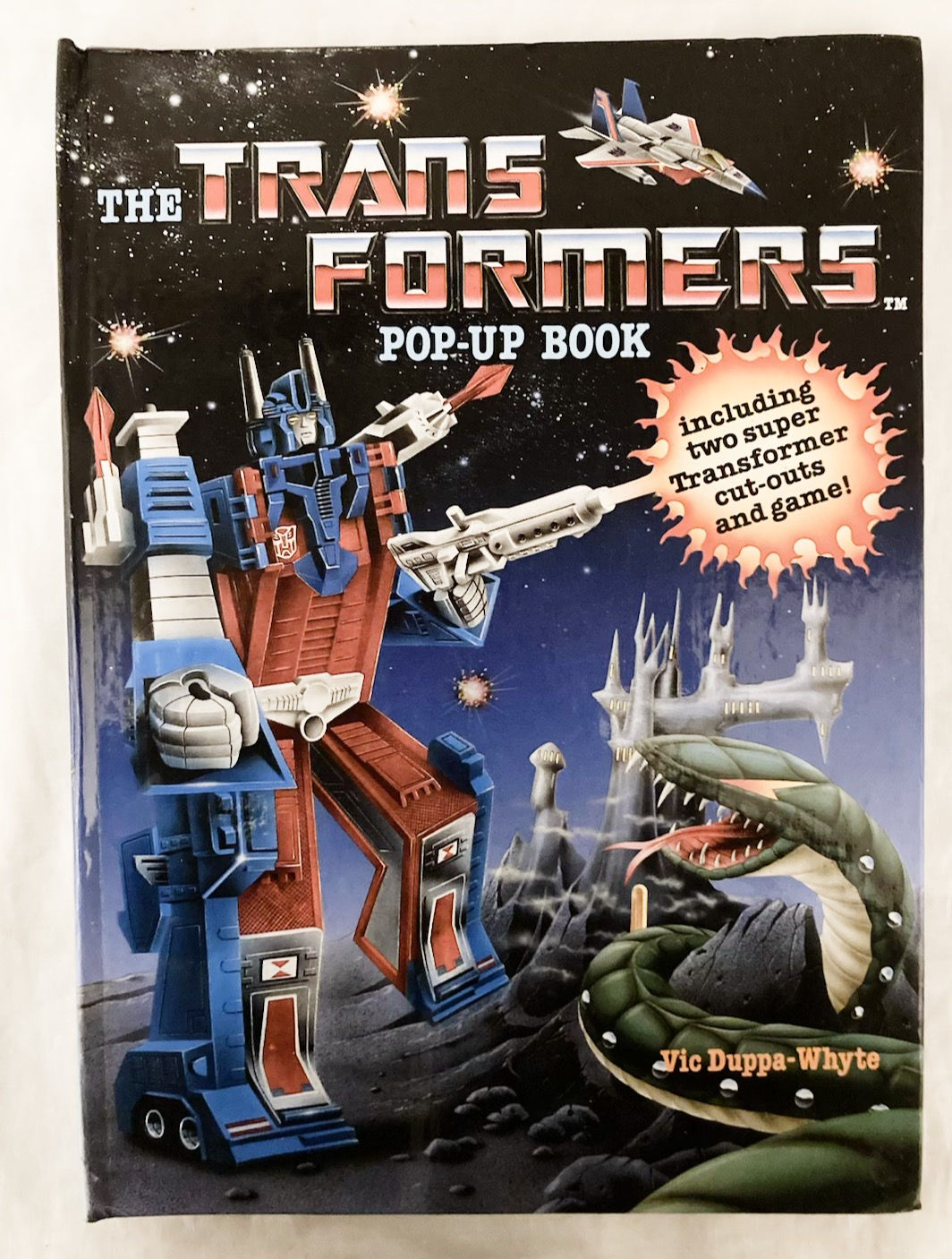 Transformers Pop-Up Book With Two Card Transformer 1986
