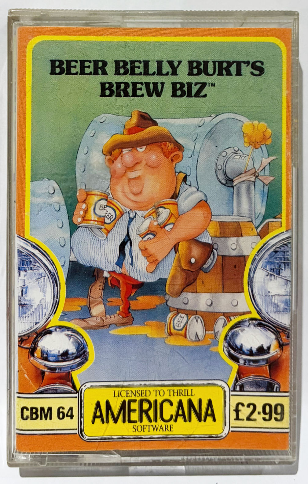 Beer Belly Burt's Brew Biz Commodore 64/128 Americana 1986 T