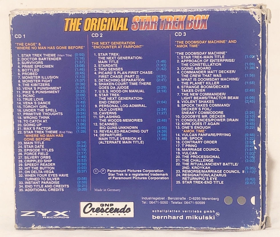 Thumbnail: The Original Star Trek Box Original Sound Tracks ZYX