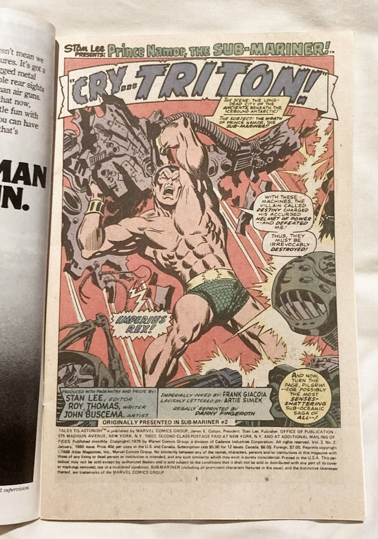 Thumbnail: Marvel Tales To Astonish Sub-Mariner #2 1979