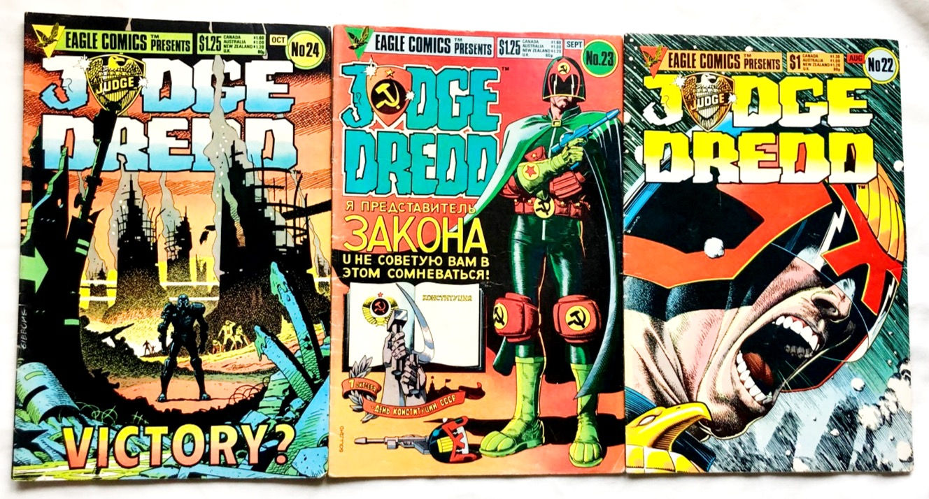 Judge Dredd Comic Set #22 #23 #24 1985