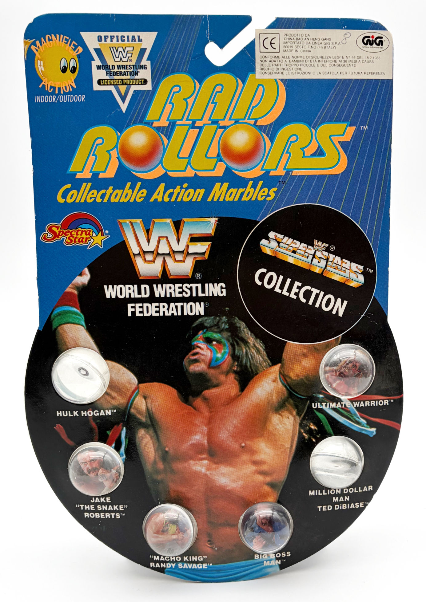 WWF Super Stars Raid Rollers Spectra Star 1990 S
