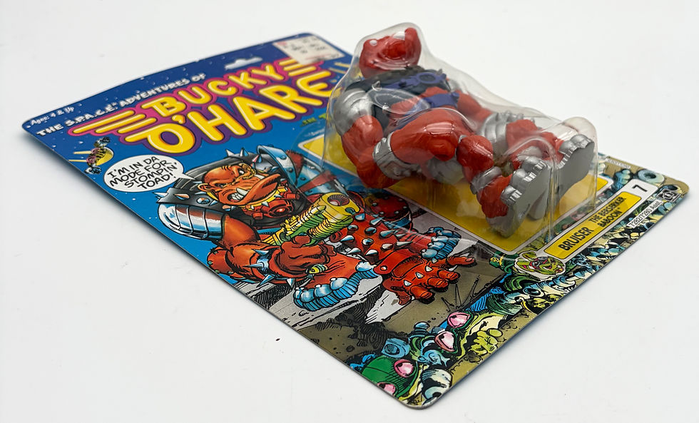 Thumbnail: Bucky O'Hare Bruiser The Berserker Baboon  & Frame Stand Hasbro 1991 S