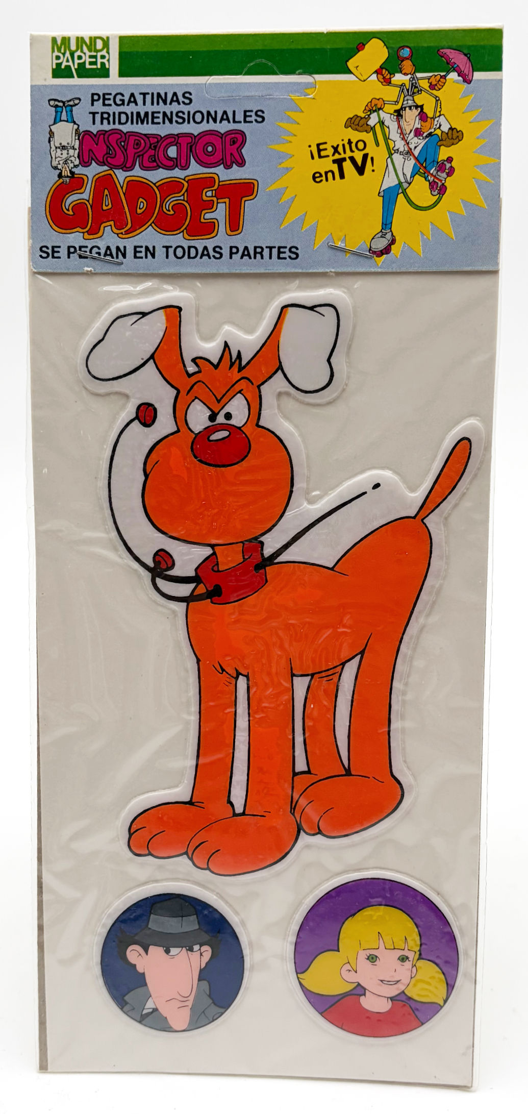 Inspector Gadget Puff Stickers Mundi Paper 1983 S