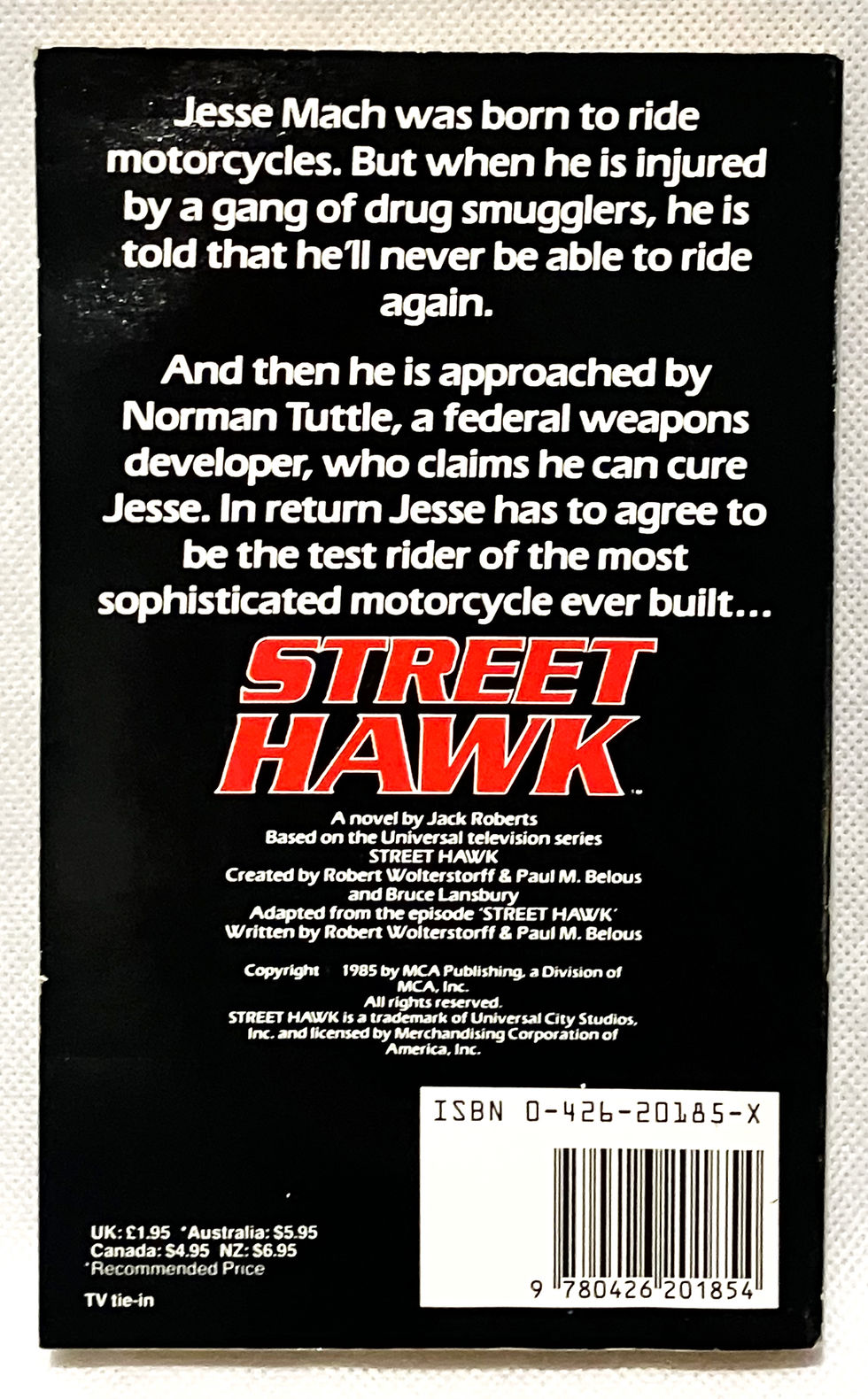Thumbnail: Street Hawk Novel MCA 1985