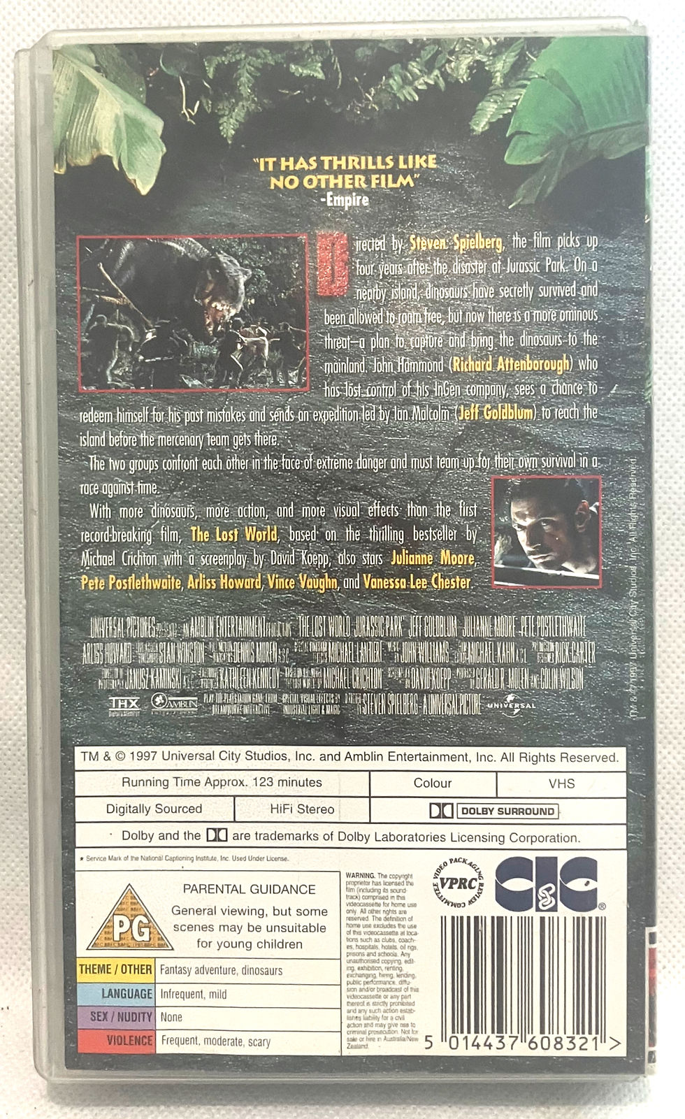 Thumbnail: Jurassic Park The Lost World VHS Universal 1997