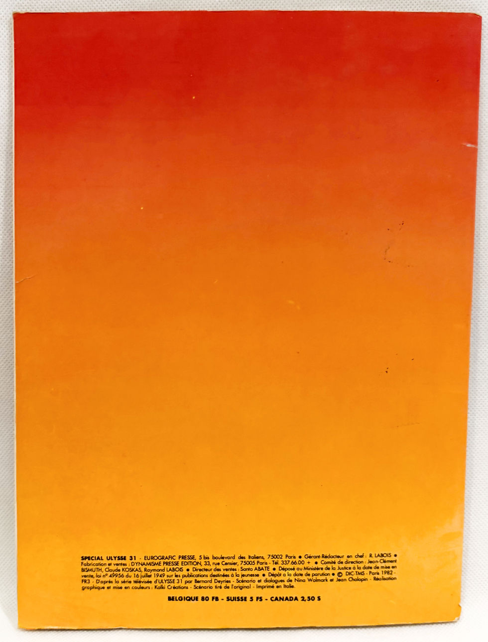 Thumbnail: Ulysse 31 Special No. 5 Magazine Greantori 1982 S